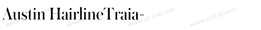 Austin HairlineTraia字体转换